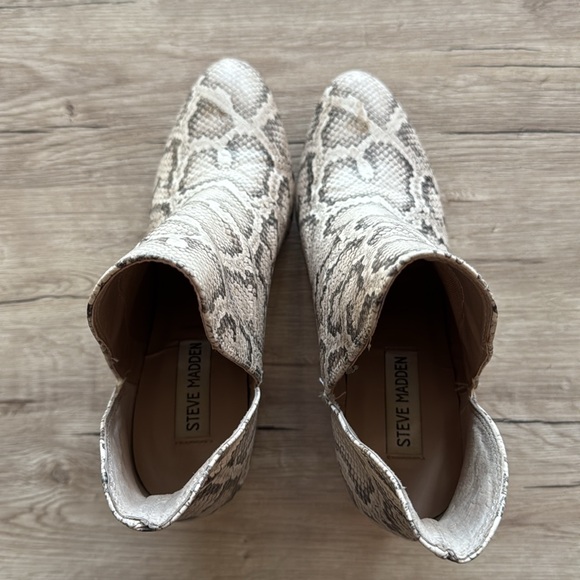 Steve Madden Snakeskin Ankle Boots - Picture 6 of 9